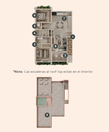 Plano · Villa Palo Santo